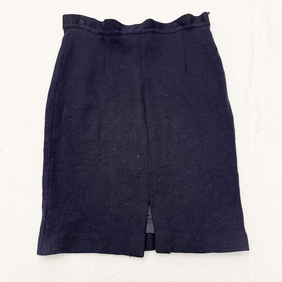 Luisa Spagnoli BLACK Straight Pencil Skirt Fully Lined Size 42 - Picture 2 of 5